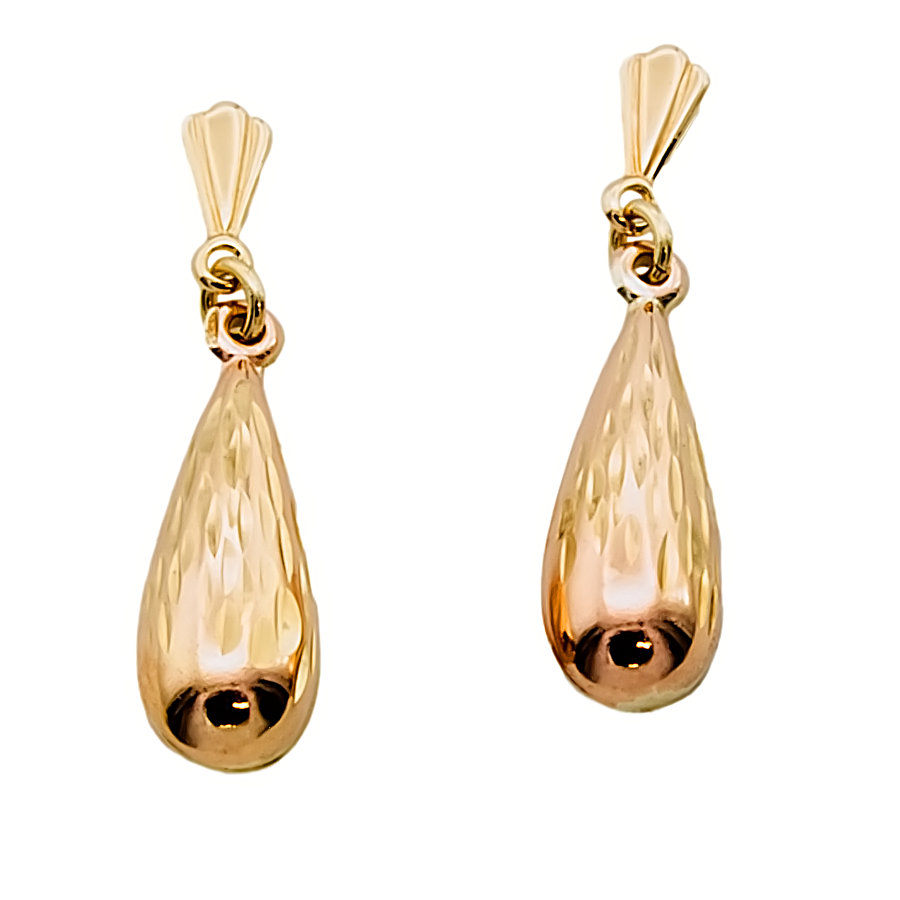 9ct Gold 0.9g Drop Earrings